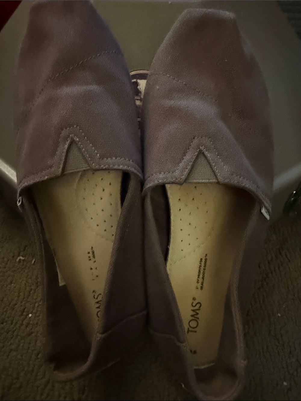 Toms Women's Slip-On Canvas Flats in Deep Plum